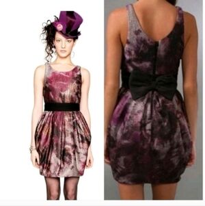 Alice + Olivia Marie Tulip Dress with Bow Belt SIZE  2